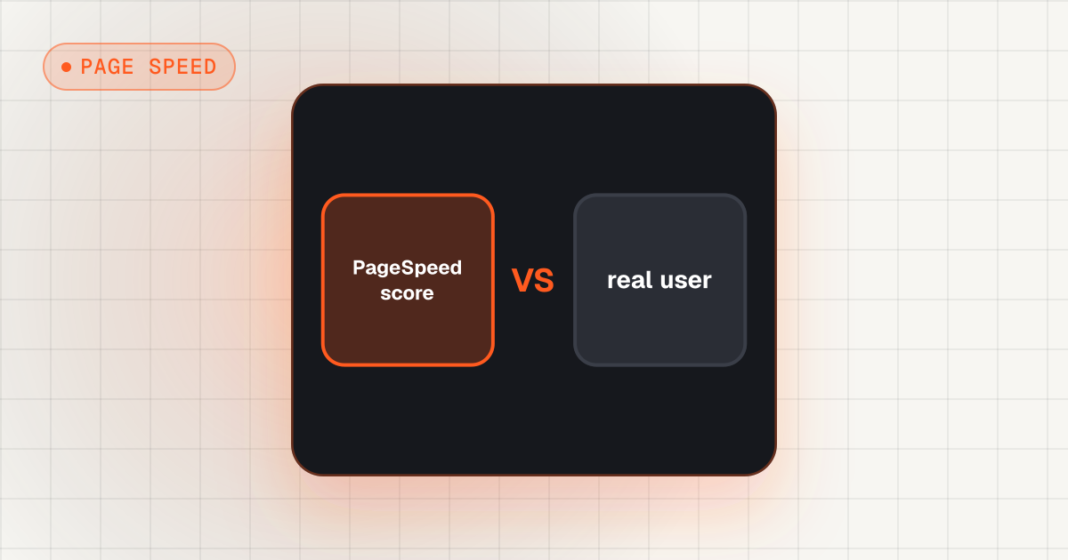 Cover illustration for “PageSpeed score vs real user data: which one matters?”